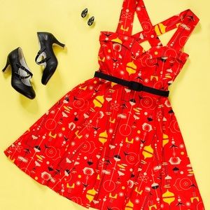 Sourpuss Midcentury Veronica Swing dress